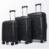Valise trolley en polypropylène 3pcs