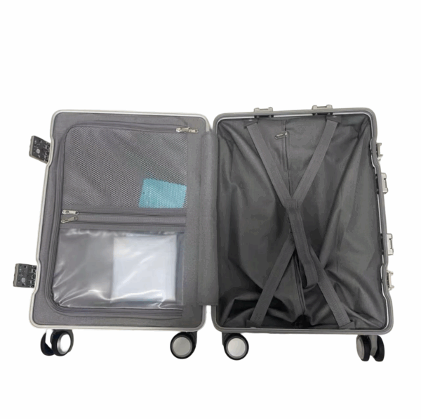 Valise Trolley en Aluminium – Élégance et Robustesse pour les Voyageurs Exigeants
