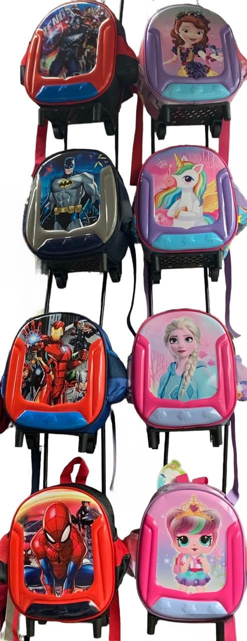 Cartable roulettes crèche/maternelle pour fille et garçon